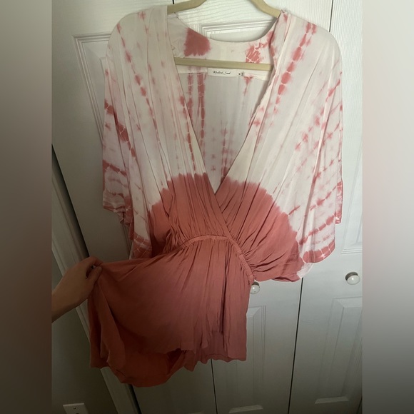 Pink tie dye romper - Picture 3 of 3